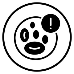 Fototapeta premium blood cells glyph icon