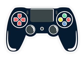 Joystick Controller, Analog Joystick, and Game Pad Stick Illustration.For t-shirt prints and other uses. © viktorrey