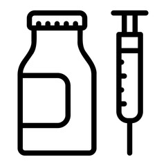 syringe line icon