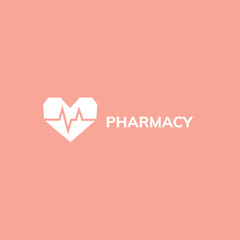 Pharmacy logo template. A clean, modern, and high-quality design logo vector design. Editable and customize template logo