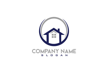 simple home real estate logo icon vector