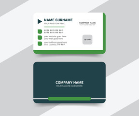 Medical healthcare professional business card design template

