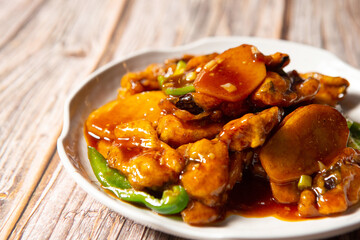 Fried Pork in Hot Pepper Sauce