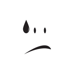 Emotion icons. Set of round lines Emoji symbols. Smile icon.