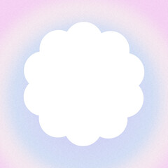 Pastel Gradient Flower Frame