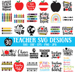 Teacher elements svg bundle