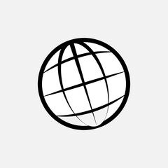 Globe Icon. Earth, World Symbol for Design, Presentation, Website or Apps Elements – Vector. 
