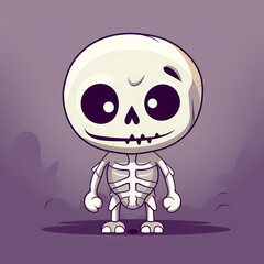 Skeleton Cartoon Illustration