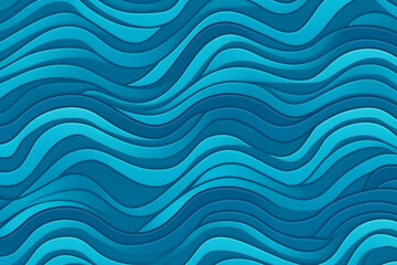 Illustration of blue waves for background, Created using generative AI technology