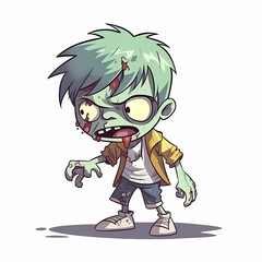 Zombie Cartoon Illustration