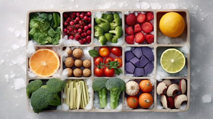 Fruit on ice Food Photography