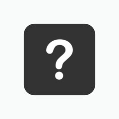 Question Mark Icon. Asking  Symbol - Vector