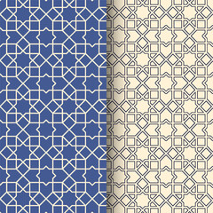 Traditional Islamic Seamless Geometric Pattern vector Illustration