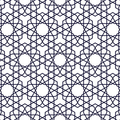 Abstract Islamic arabic seamless geometric pattern vector for print and design
