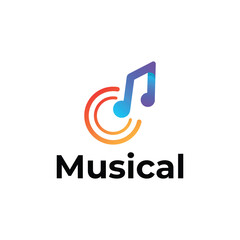 Musical modern 3d logo design