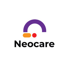 Fototapeta premium Neocare minimal medical logo design