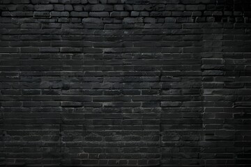 シックな黒い煉瓦の壁の背景