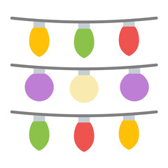 New Year Lights Icon