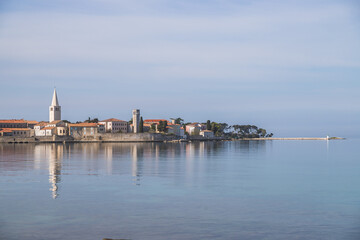 Porec old town, Croatia, Europe. Adriatic coast, tourist destination