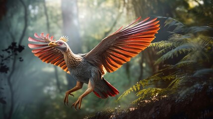 A bird-like dinosaur of the late Jurassic period.Generative AI