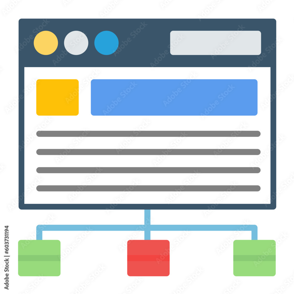 Canvas Prints website structure icon