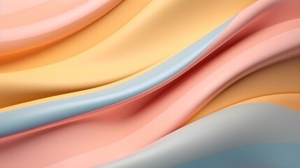 Abstract Background with elegant dynamic Waves in Pastel Colors