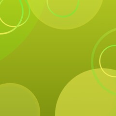 Abstract green background illustration design, round shape background style