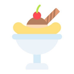 Banana Split Icon