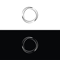 Circle vector logo template illustration