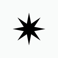 Star Icon - Vector, Sign and Symbol for Design, Presentation, Website or Apps Elements. 