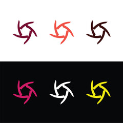 Colorful circle vector logo template design