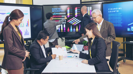 Business work concept Planning, Teamwork for Success organizatio