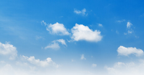 Fototapeta na wymiar blue sky with white cloud landscape background