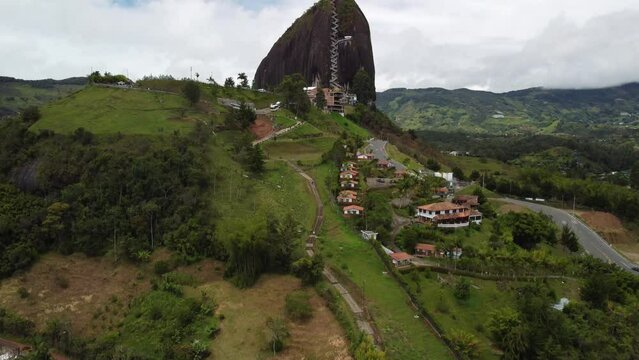 Guatape, Colombia and its famous mountain, El Penon!