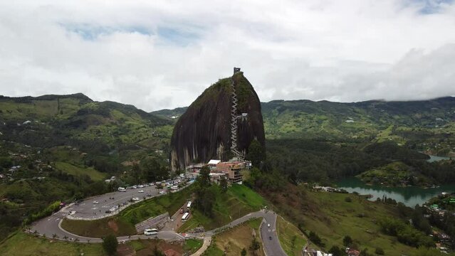 Guatape, Colombia and its famous mountain, El Penon!