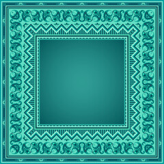 Vector abstract decorative ethnic ornamental illustration