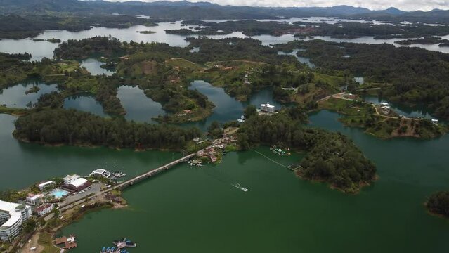 Guatape, Colombia and its famous mountain, El Penon!