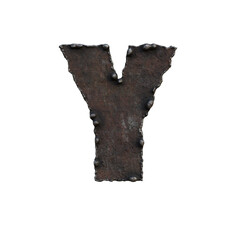 Rough & Rusty Iron 3D Alphabet or PNG Letters