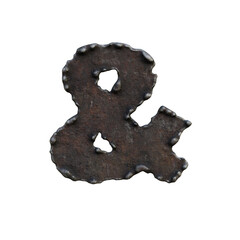 Rough & Rusty Iron 3D Alphabet or PNG Letters