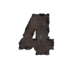 Rough & Rusty Iron 3D Alphabet or PNG Letters