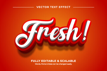 Editable cartoon 3d comic text effect font style