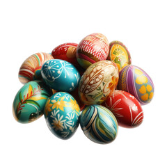 Fototapeta na wymiar Colorful easter eggs