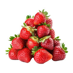Red fresh pile of strawberry fruits 