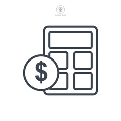 budget icon symbol template for graphic and web design collection logo vector illustration