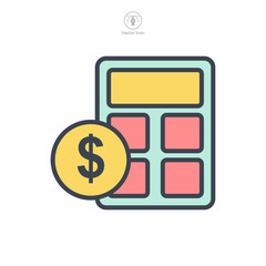 budget icon symbol template for graphic and web design collection logo vector illustration