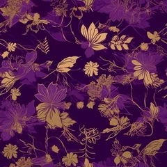 Foto op Canvas seamless floral pattern © TA