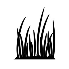 silhouette of a grass