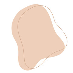 Beige neutral abstract modern shape