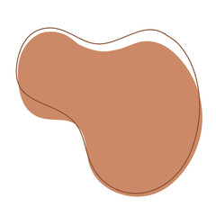 Beige neutral abstract modern shape