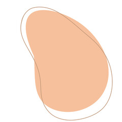 Beige neutral abstract modern shape